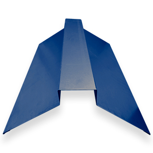 Конек фигурный 130х130мм  ral 5005 "Синий" 1.25 м