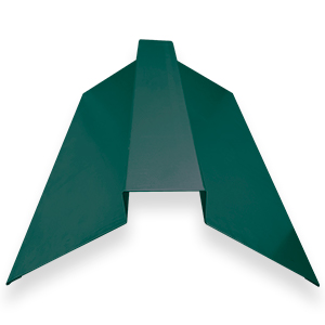 Конек фигурный 130х130мм  ral 6029 "Зеленая мята" 1.25 м