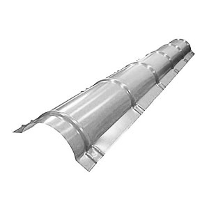 Конек полукруглый  ral 9006 "Серебристый" 1.25 м